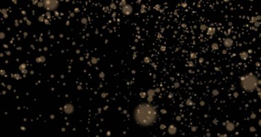 Toz parçacıkları bokeh arka plan ışık sarı şık parlayan col