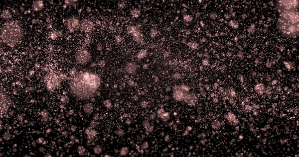 Toz parçacıkları bokeh arka plan ışık kırmızı şık parlayan colorf