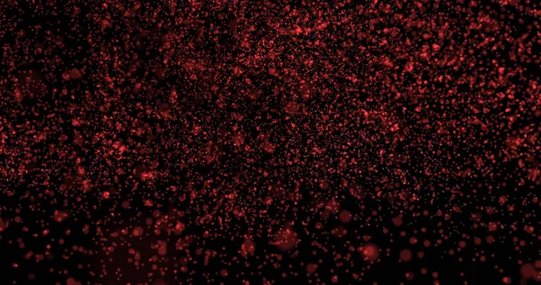 Toz parçacıkları bokeh arka plan kırmızı şık parlak renkli Küre