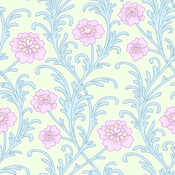 Motif floral sans couture — Image vectorielle