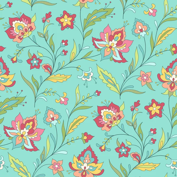 Motif floral sans couture — Image vectorielle