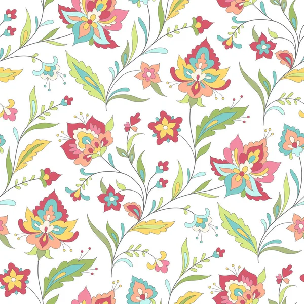 Motif floral boho — Image vectorielle