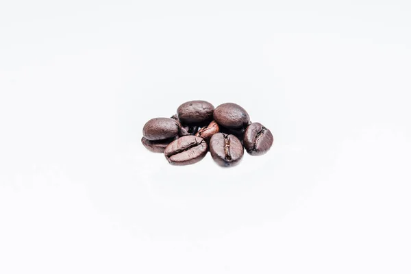 Coffee Beans Green Background — Stock Photo, Image