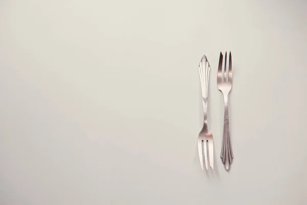 Keukengerei Vork Geïsoleerd Witte Achtergrond — Stockfoto