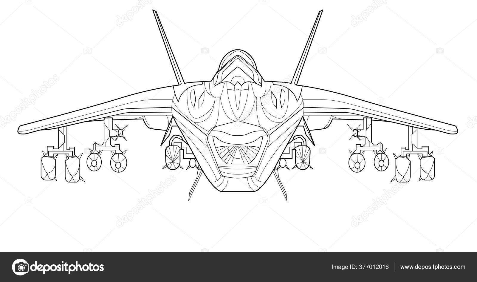 Fighter Jet Coloring Pages