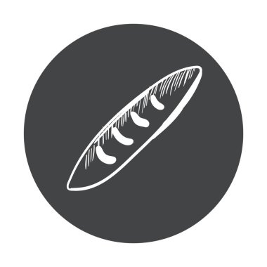 Elle çizilmiş lokanta etiket. Blackboard simgesi tebeşir tasarımı ile. Vektör çizim. baget dışarı kesim için.