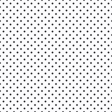 Beyaz arka planda siyah küçük yoğun rhombus desen