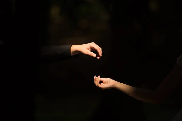 Shadow Girl Summer Evening — Stock Photo, Image