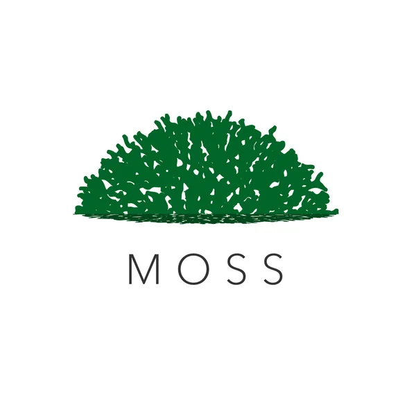 Yaratıcı basit tasarım çiçek moss logo vektör illustraion