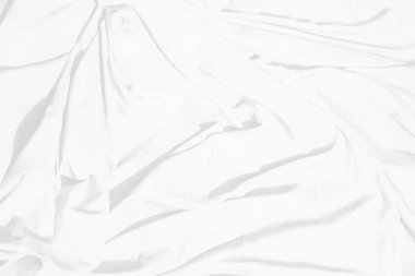 Soyut arka plan izole edildi. Soyut beyaz dalgalar. Perdeden el salla. Beyaz dalga arkaplanı.