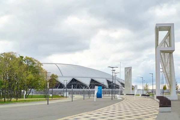 Samara Rusia Septiembre 2019 Estadio Samara Arena Imágenes de stock libres de derechos