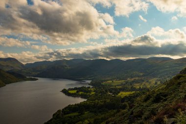 Hava kuvvetlerinden Ullswater 'ın görüntüsü.