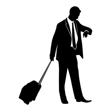 İzole iş adamı illüstrasyon