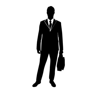 İzole iş adamı illüstrasyon