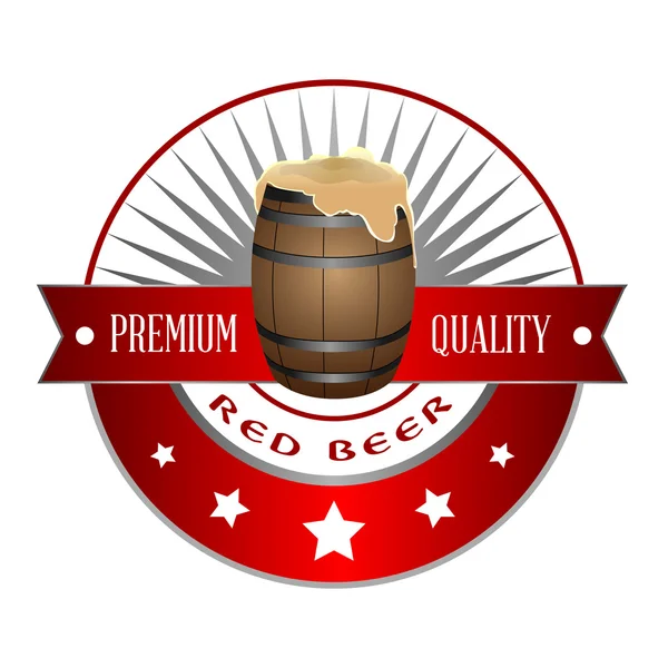 Illustration de l'étiquette bière — Image vectorielle