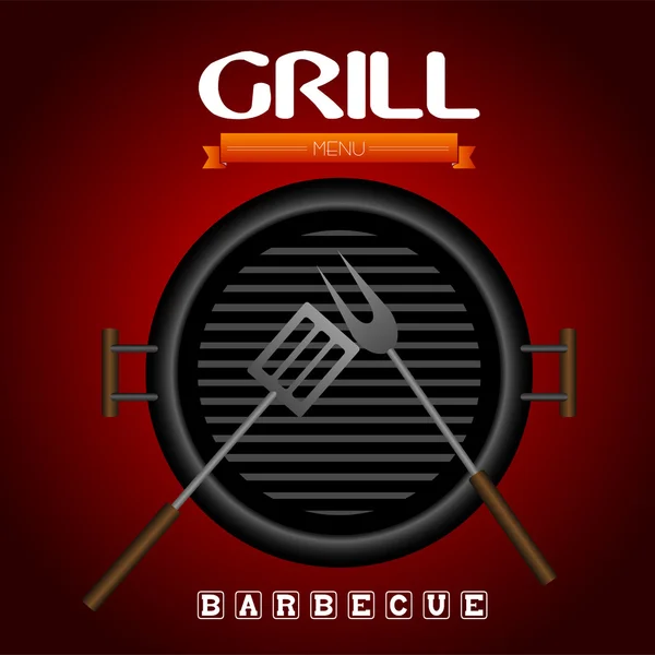 Grill-Illustrationsvektor — Stockvektor