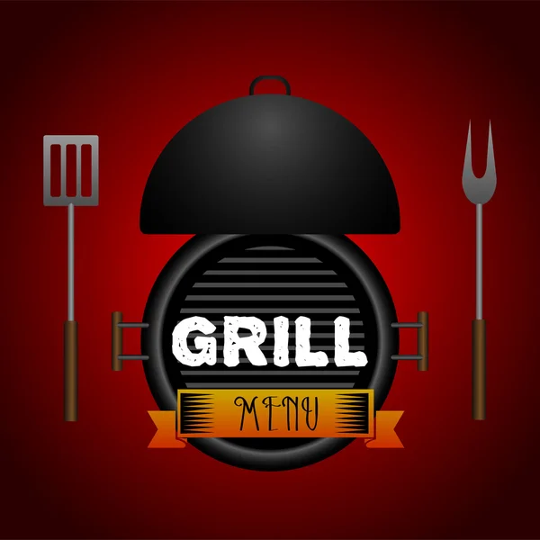 Grill-Illustrationsvektor — Stockvektor