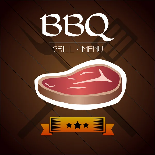 Grill illusztráció vektor — Stock Vector