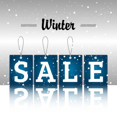 Kış satış illüstrasyon