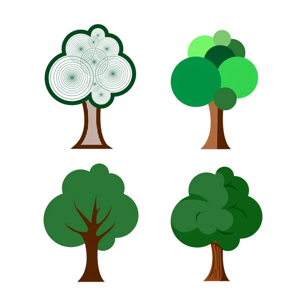 Conjunto de árboles abstractos — Vector de stock