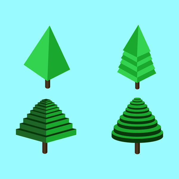 Набор абстрактных деревьев
