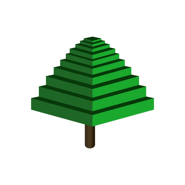Árvore abstrata isolada — Vetor de Stock