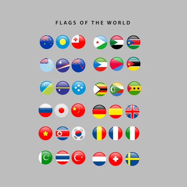Illustrasjon av isolert flagg – stockvektor