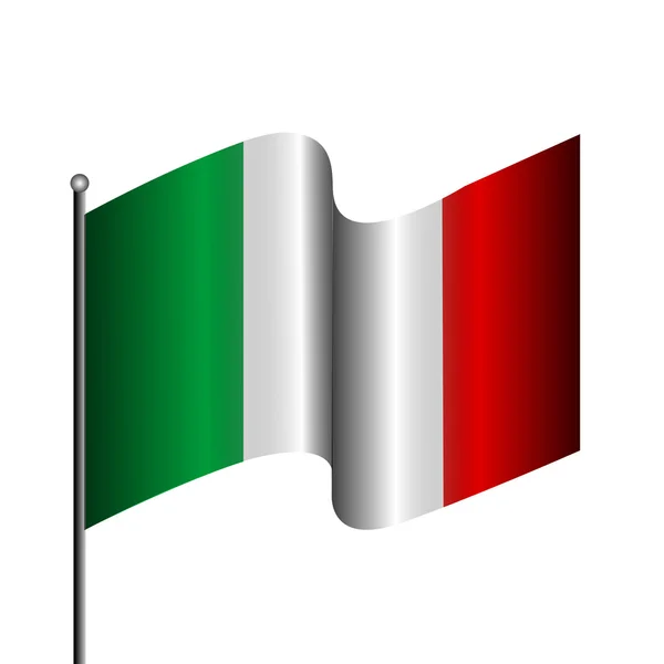 Ilustrasi flag terisolasi - Stok Vektor