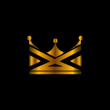 İzole taç illüstrasyon