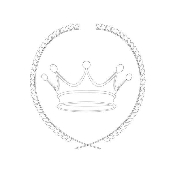 Изолированная корона — стоковый вектор