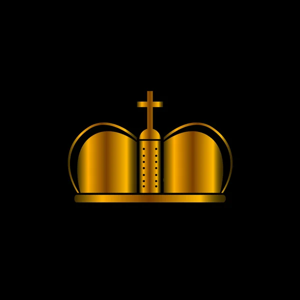 Geïsoleerde kroon illustratie — Stockvector