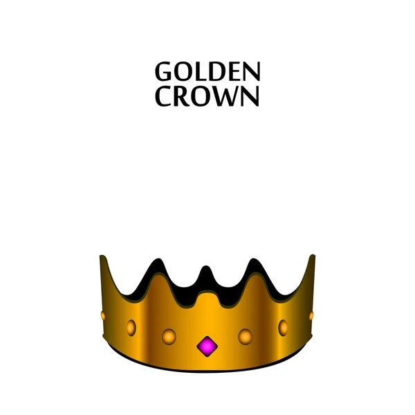 Illustration de couronne isolée — Image vectorielle
