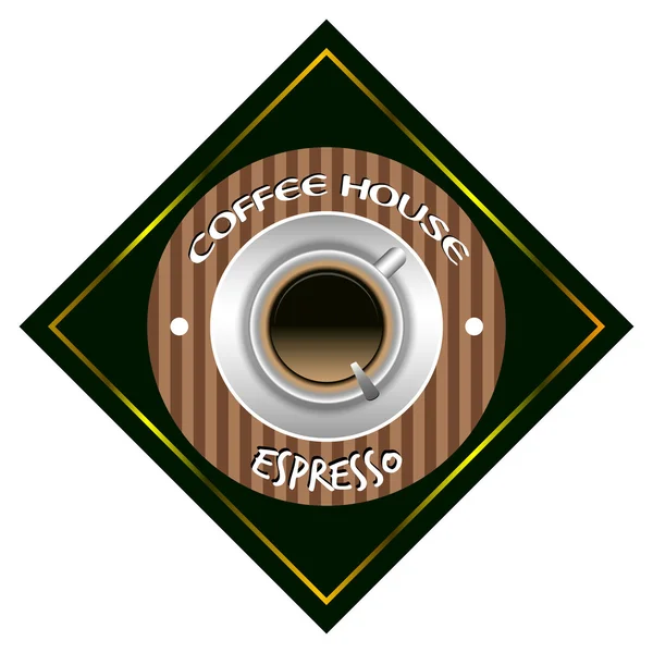 Kaffee Hintergrund Illustration — Stockvektor
