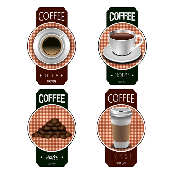 Ilustración fondo café — Vector de stock