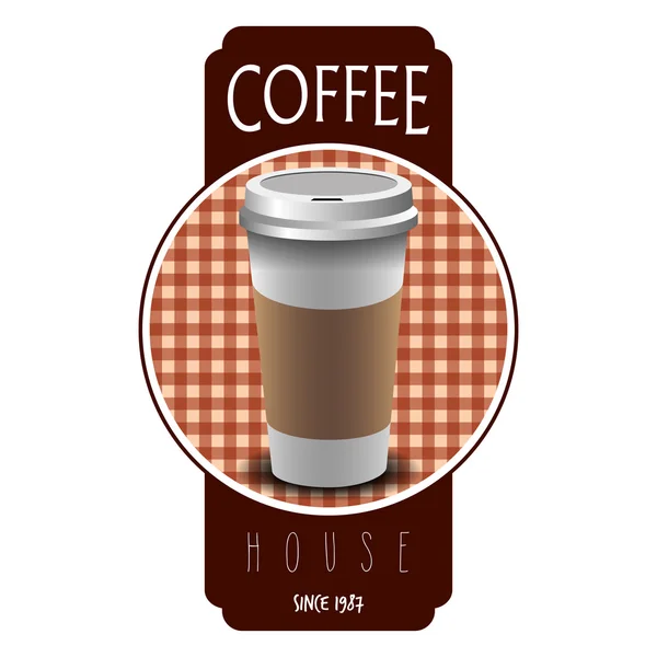 Coffee background illustration — Stock Vector
