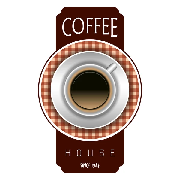 Café fond illustration — Image vectorielle