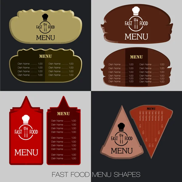 Menu ontwerp illustratie — Stockvector