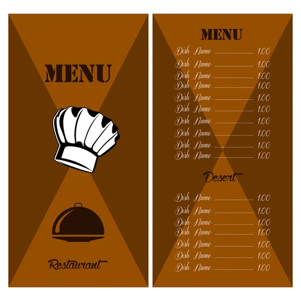 Ilustracja menu — Wektor stockowy