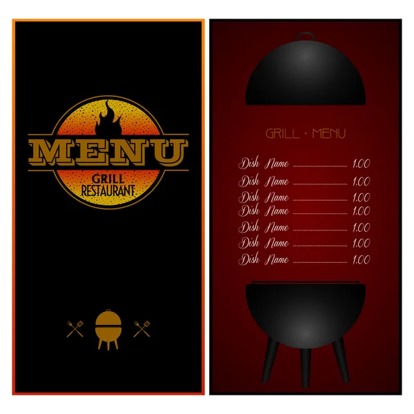 Desenho do menu ilustração —  Vetores de Stock