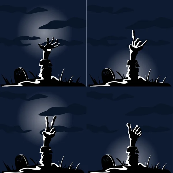 Illustration carte Halloween — Image vectorielle