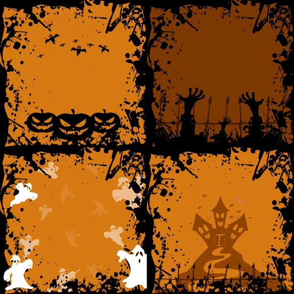 Halloween-kaart illustratie — Stockvector