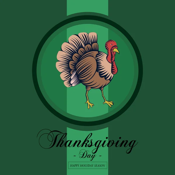 Thanksgiving card illustration — Stock Vector