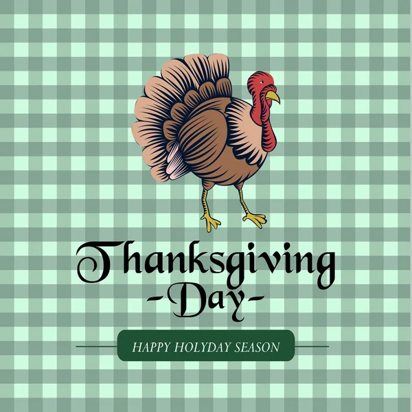 Thanksgiving card illustration — Stock Vector