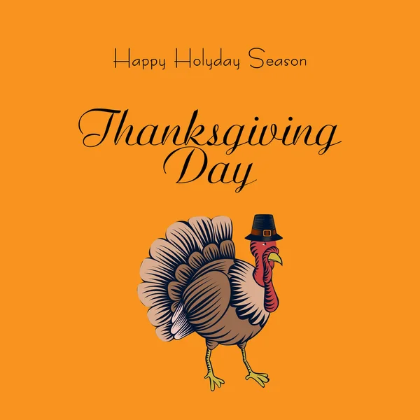 Thanksgiving card illustration — Stock Vector