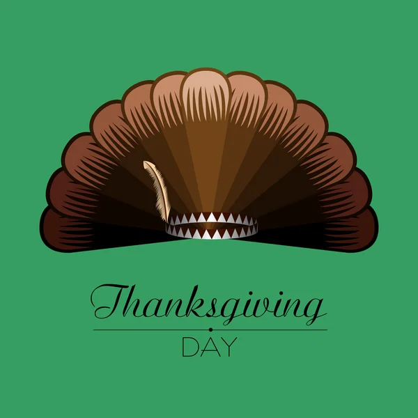 Thanksgiving kort illustration — Stock vektor