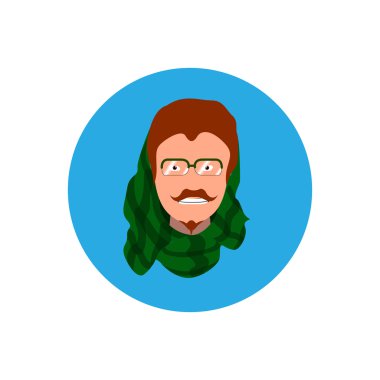 Hipster portre çizimi