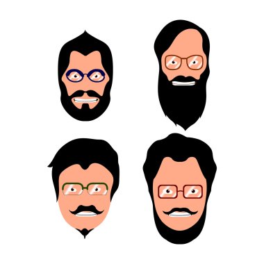 Hipster portre çizimi