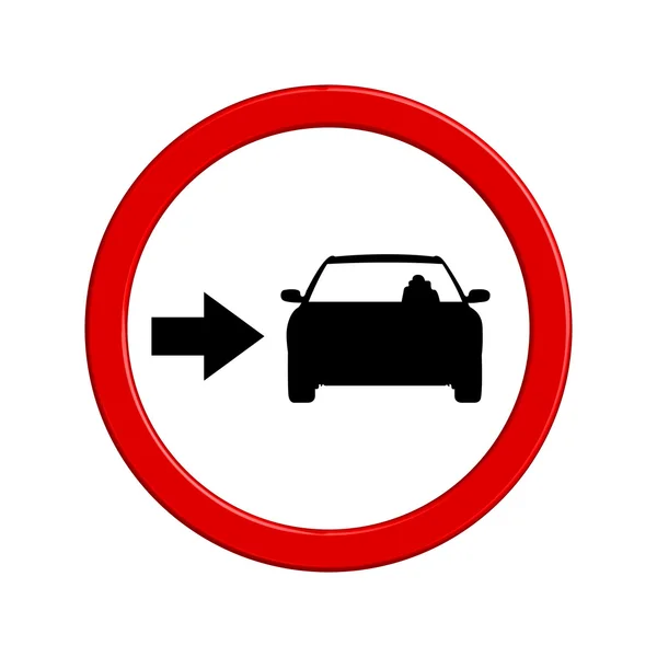 Ilustración de señal de tránsito — Vector de stock