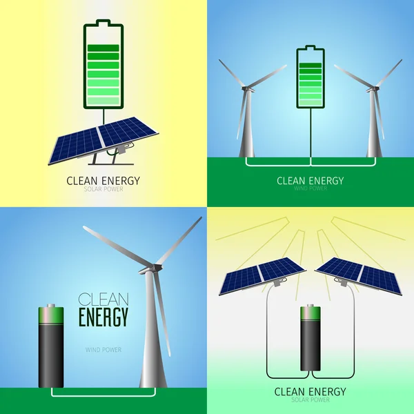 Czysta energia ilustracja — Wektor stockowy