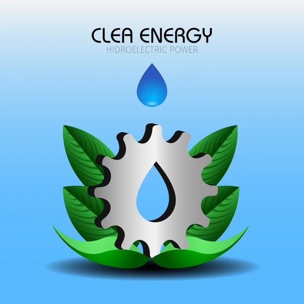 Clean energy illustration — Stock Vector